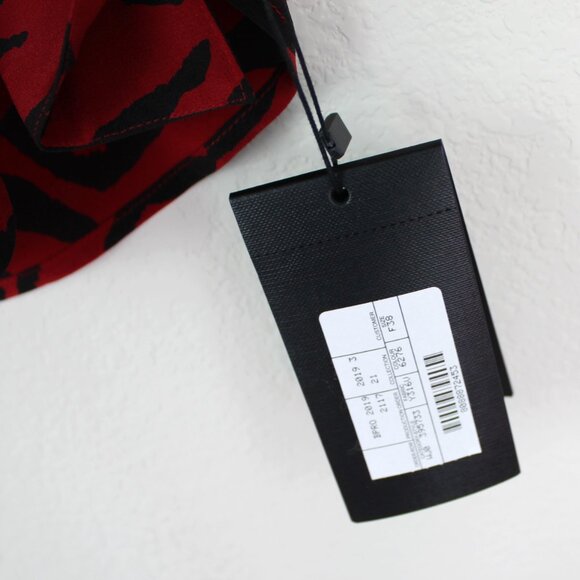 NEW Saint Laurent Red Zebra Silk Blouse– Statement Top for Work Events & GNO - Picture 8 of 15